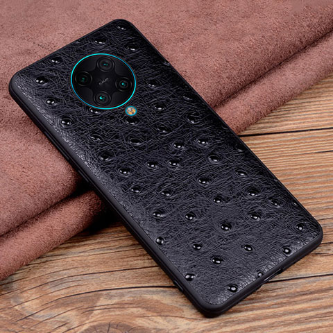 Coque Luxe Cuir Housse Etui R02 pour Xiaomi Redmi K30 Pro 5G Noir