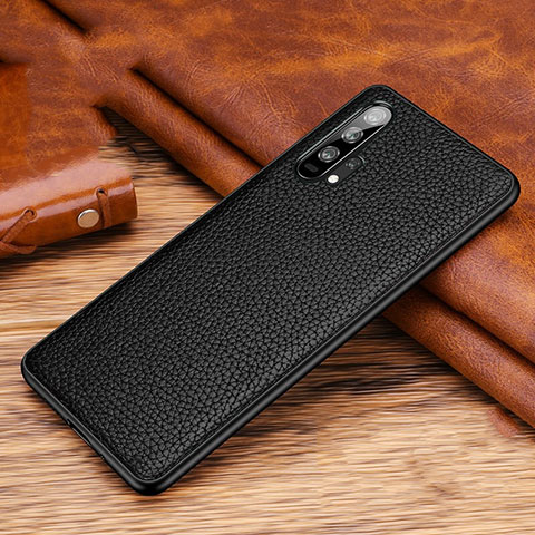 Coque Luxe Cuir Housse Etui R03 pour Huawei Honor 20 Pro Noir