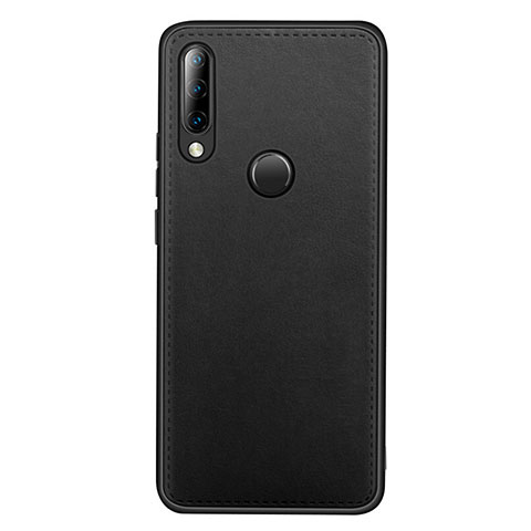 Coque Luxe Cuir Housse Etui R03 pour Huawei Nova 4e Noir