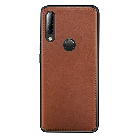 Coque Luxe Cuir Housse Etui R03 pour Huawei P30 Lite New Edition Marron