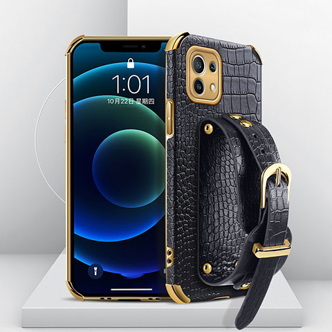 Coque Luxe Cuir Housse Etui R03 pour Xiaomi Mi 11 Lite 4G Noir