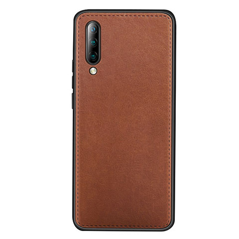 Coque Luxe Cuir Housse Etui R03 pour Xiaomi Mi A3 Marron