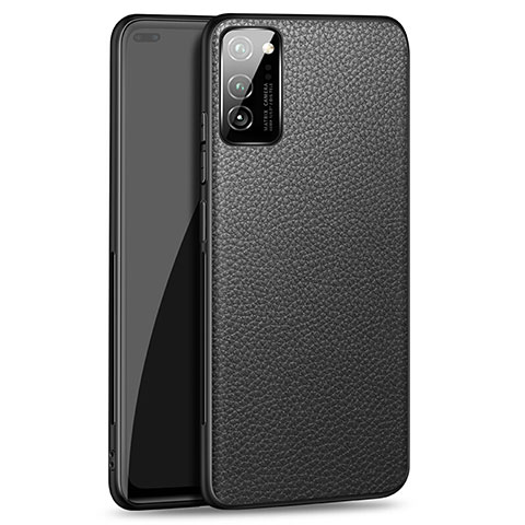 Coque Luxe Cuir Housse Etui R04 pour Huawei Honor V30 5G Noir