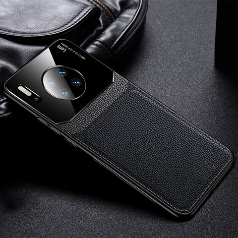 Coque Luxe Cuir Housse Etui R04 pour Huawei Mate 30 Pro Noir