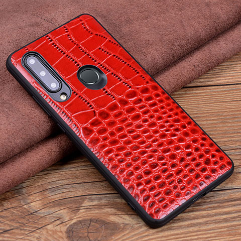 Coque Luxe Cuir Housse Etui R04 pour Huawei P Smart+ Plus (2019) Rouge