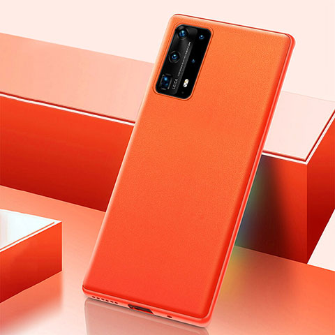 Coque Luxe Cuir Housse Etui R04 pour Huawei P40 Pro+ Plus Orange