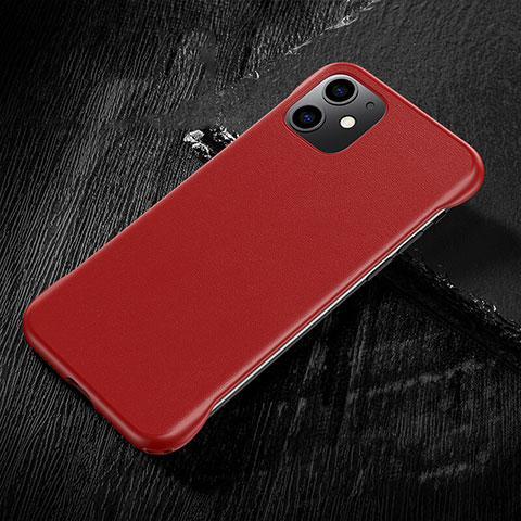 Coque Luxe Cuir Housse Etui R05 pour Apple iPhone 11 Rouge