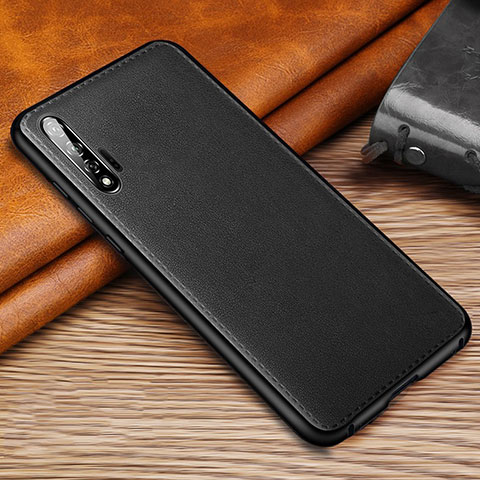 Coque Luxe Cuir Housse Etui R05 pour Huawei Nova 6 5G Noir