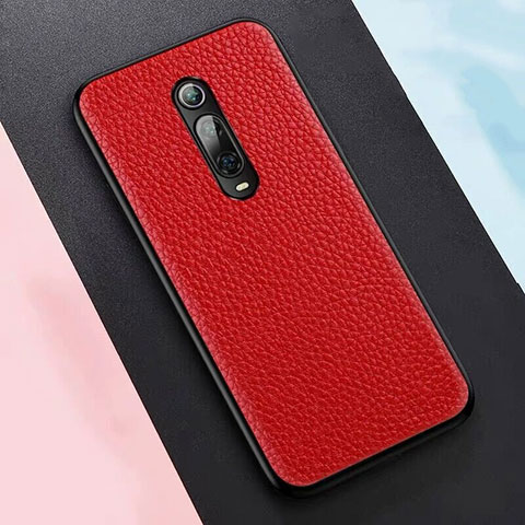 Coque Luxe Cuir Housse Etui R05 pour Xiaomi Mi 9T Rouge