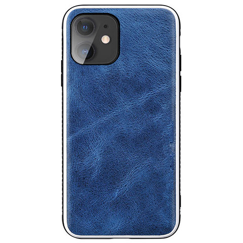 Coque Luxe Cuir Housse Etui R06 pour Apple iPhone 11 Bleu