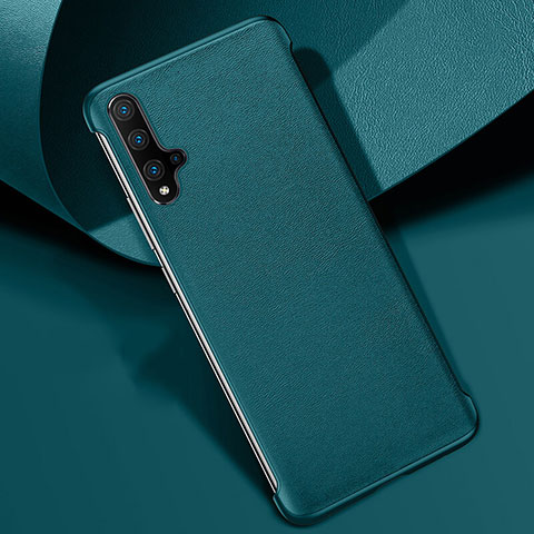 Coque Luxe Cuir Housse Etui R08 pour Huawei Nova 5 Vert