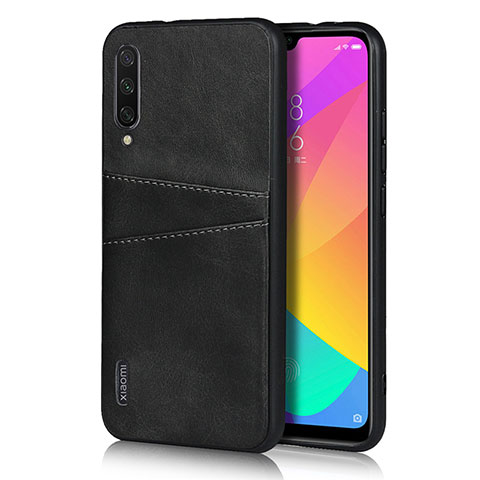 Coque Luxe Cuir Housse Etui R08 pour Xiaomi Mi A3 Noir