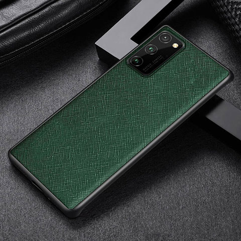 Coque Luxe Cuir Housse Etui R09 pour Huawei Honor V30 5G Vert