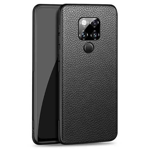 Coque Luxe Cuir Housse Etui R09 pour Huawei Mate 20 X 5G Noir