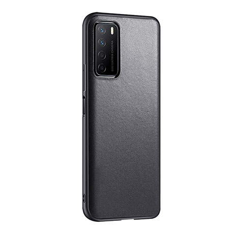 Coque Luxe Cuir Housse Etui S01 pour Huawei Honor Play4 5G Noir