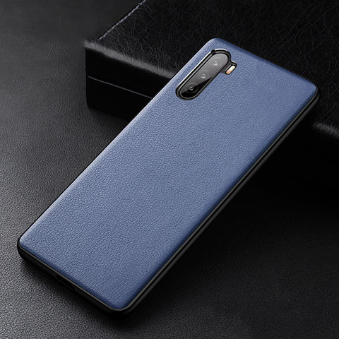 Coque Luxe Cuir Housse Etui S01 pour Huawei Mate 40 Lite 5G Bleu