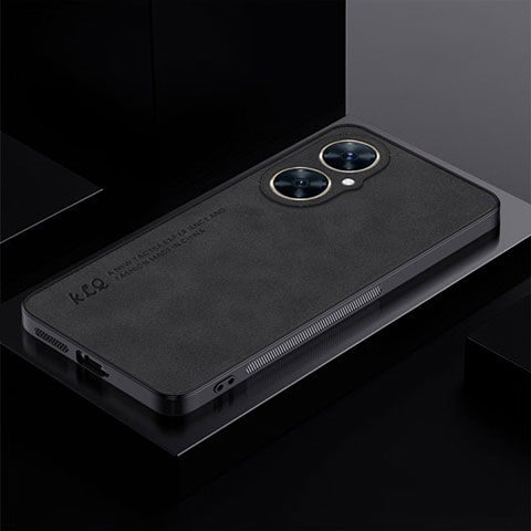 Coque Luxe Cuir Housse Etui S01 pour Huawei Nova 11i Noir