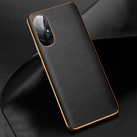 Coque Luxe Cuir Housse Etui S01 pour Huawei Nova 8 Pro 5G Noir