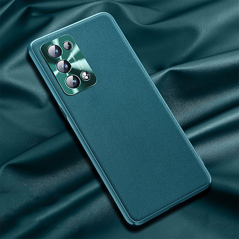 Coque Luxe Cuir Housse Etui S01 pour Oppo Reno6 Pro 5G Vert