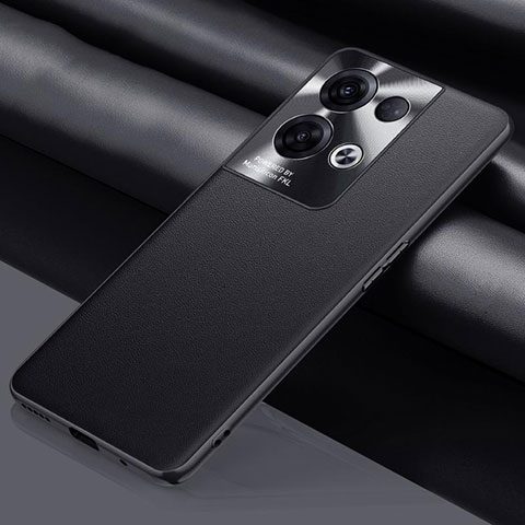 Coque Luxe Cuir Housse Etui S01 pour Oppo Reno8 Pro+ Plus 5G Noir