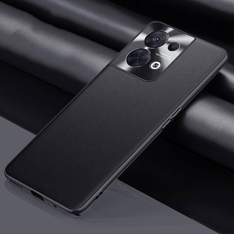 Coque Luxe Cuir Housse Etui S01 pour Oppo Reno9 Pro 5G Noir