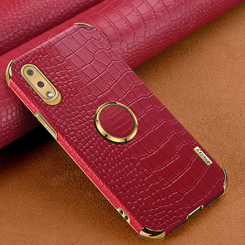 Coque Luxe Cuir Housse Etui S01 pour Samsung Galaxy M02 Rouge