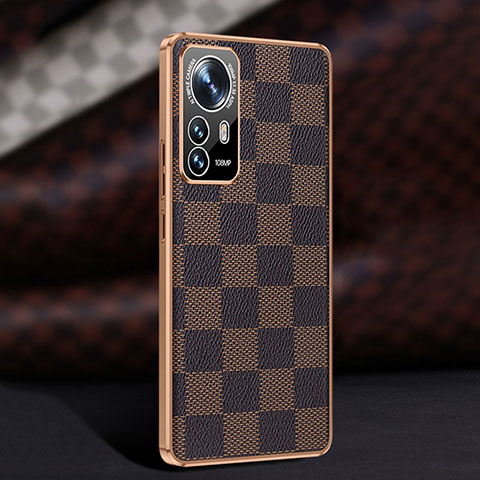 Coque Luxe Cuir Housse Etui S01 pour Xiaomi Mi 12 5G Marron