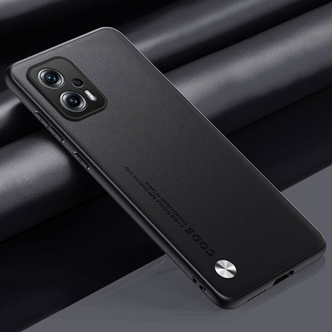 Coque Luxe Cuir Housse Etui S01 pour Xiaomi Poco X4 GT 5G Noir