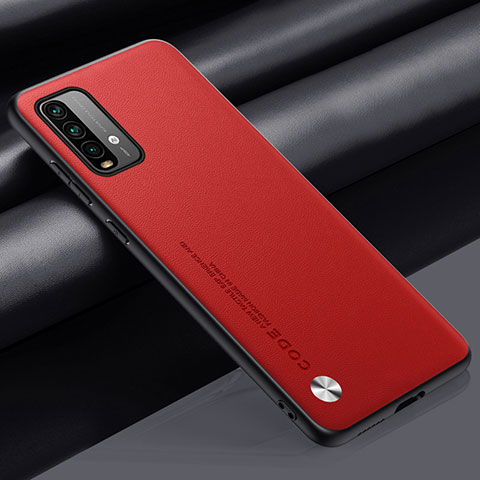 Coque Luxe Cuir Housse Etui S01 pour Xiaomi Redmi 9 Power Rouge