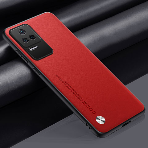 Coque Luxe Cuir Housse Etui S01 pour Xiaomi Redmi K40S 5G Rouge