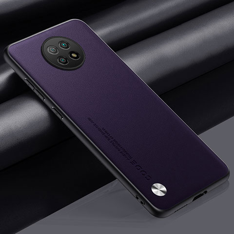 Coque Luxe Cuir Housse Etui S01 pour Xiaomi Redmi Note 9 5G Violet