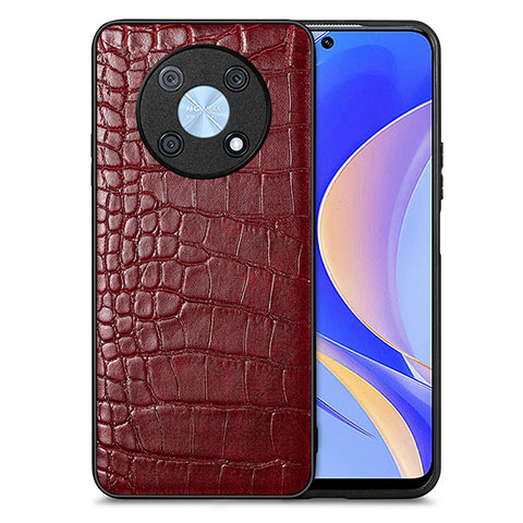 Coque Luxe Cuir Housse Etui S01D pour Huawei Enjoy 50 Pro Rouge