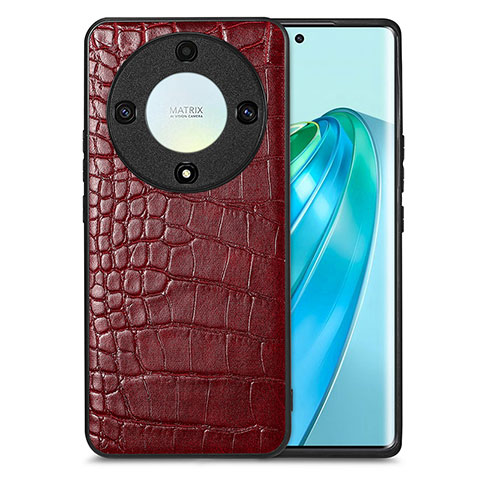 Coque Luxe Cuir Housse Etui S01D pour Huawei Honor Magic5 Lite 5G Rouge