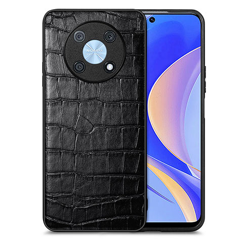 Coque Luxe Cuir Housse Etui S01D pour Huawei Nova Y90 Noir