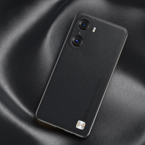 Coque Luxe Cuir Housse Etui S02 pour Huawei Honor 60 5G Noir