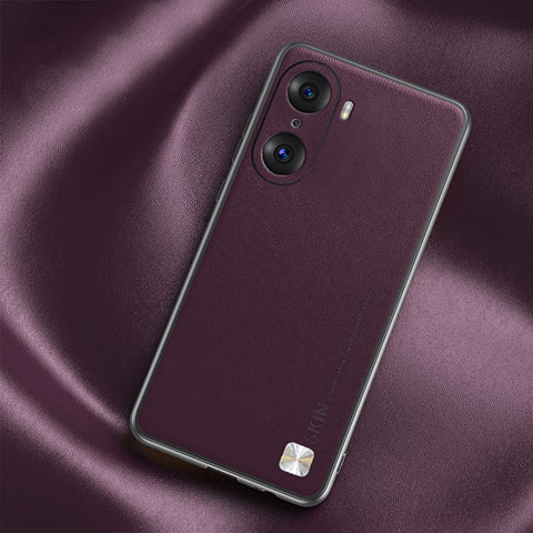 Coque Luxe Cuir Housse Etui S02 pour Huawei Honor 60 Pro 5G Violet