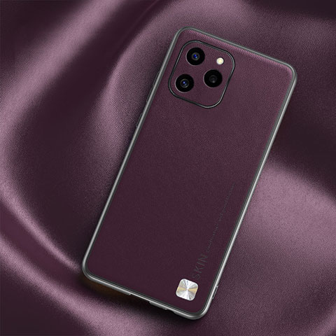 Coque Luxe Cuir Housse Etui S02 pour Huawei Honor 60 SE 5G Violet