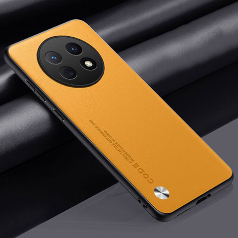 Coque Luxe Cuir Housse Etui S02 pour Huawei Nova Y91 Jaune