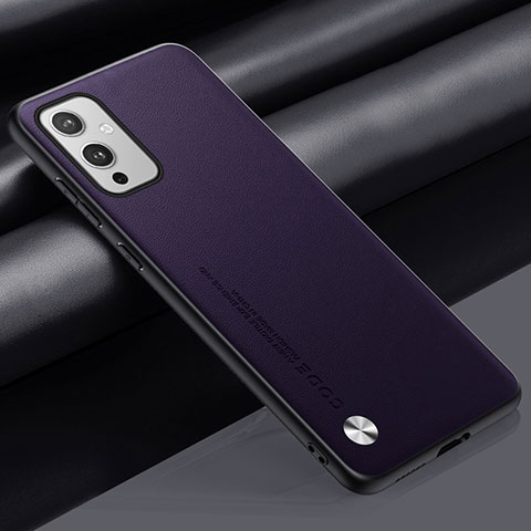 Coque Luxe Cuir Housse Etui S02 pour OnePlus 9 5G Violet