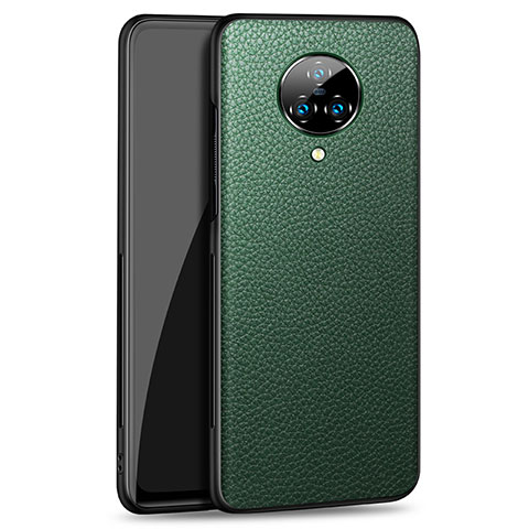 Coque Luxe Cuir Housse Etui S02 pour Vivo Nex 3 Vert