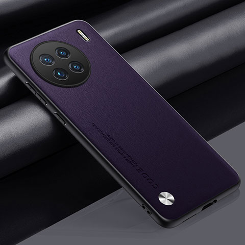 Coque Luxe Cuir Housse Etui S02 pour Vivo X90 Pro 5G Violet