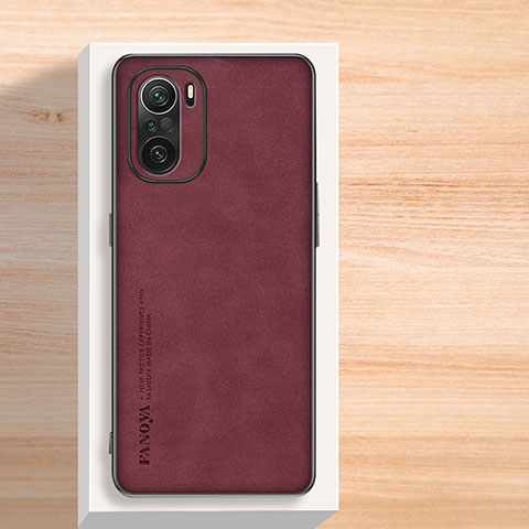 Coque Luxe Cuir Housse Etui S02 pour Xiaomi Mi 11i 5G Rouge