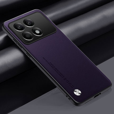 Coque Luxe Cuir Housse Etui S02 pour Xiaomi Redmi K70 5G Violet