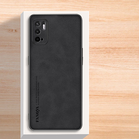 Coque Luxe Cuir Housse Etui S02 pour Xiaomi Redmi Note 10T 5G Noir