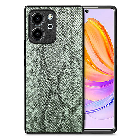 Coque Luxe Cuir Housse Etui S02D pour Huawei Honor 80 SE 5G Vert