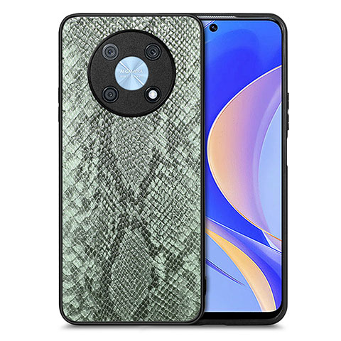 Coque Luxe Cuir Housse Etui S02D pour Huawei Nova Y90 Vert