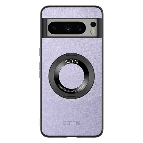 Coque Luxe Cuir Housse Etui S03 pour Google Pixel 8 Pro 5G Violet