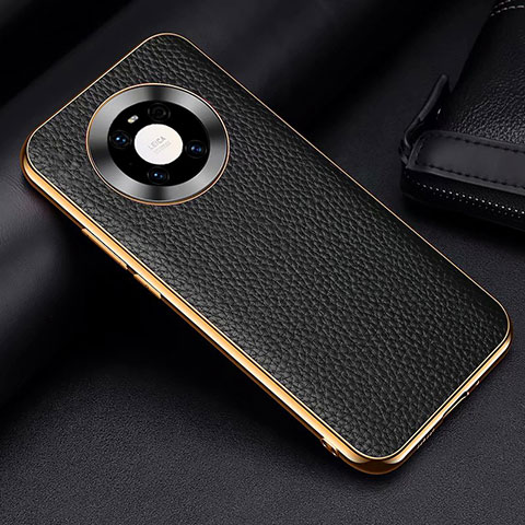 Coque Luxe Cuir Housse Etui S03 pour Huawei Mate 40 Pro Noir