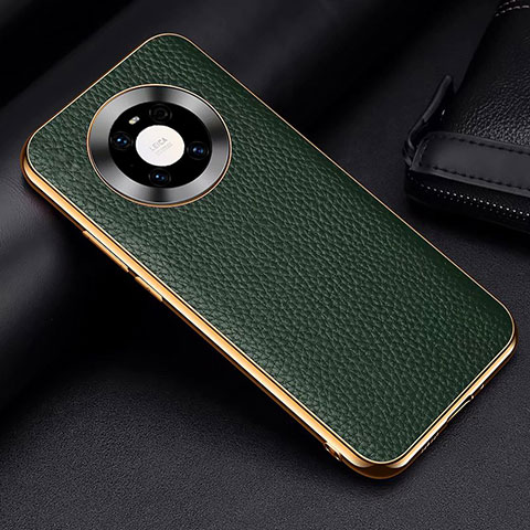 Coque Luxe Cuir Housse Etui S03 pour Huawei Mate 40E 5G Vert