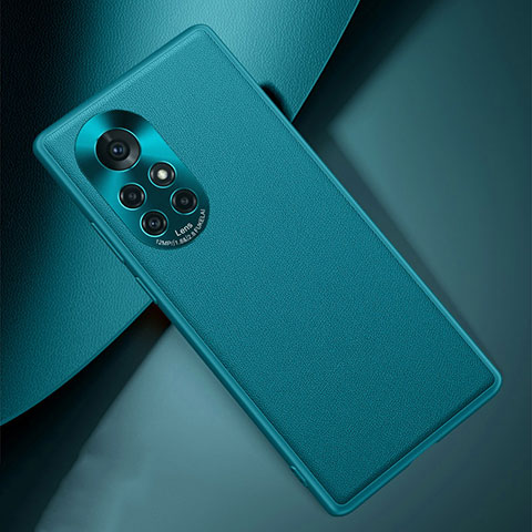 Coque Luxe Cuir Housse Etui S03 pour Huawei Nova 8 Pro 5G Cyan